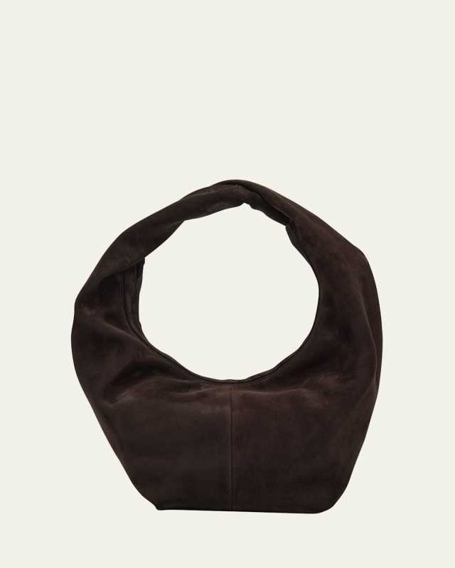Yela Zip Suede Hobo Bag